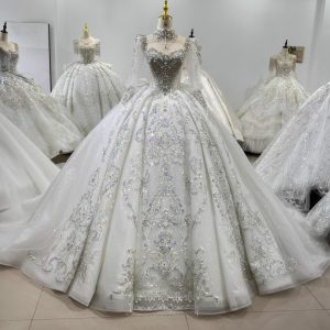 'Giselle' | Ivory Luxury Beaded Ball Gown